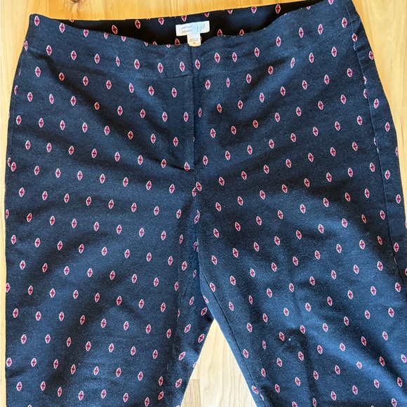 J. Jill Stretch Tribal Border Print Ankle Pants Women’s Size 10 - Picture 3 of 10